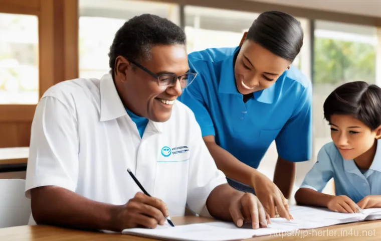 생활가사도우미 자격증 취득 후 경력 전환 방법 - **Prompt:** A confident and skilled female Housekeeping Agent, wearing a neat, functional apron over...