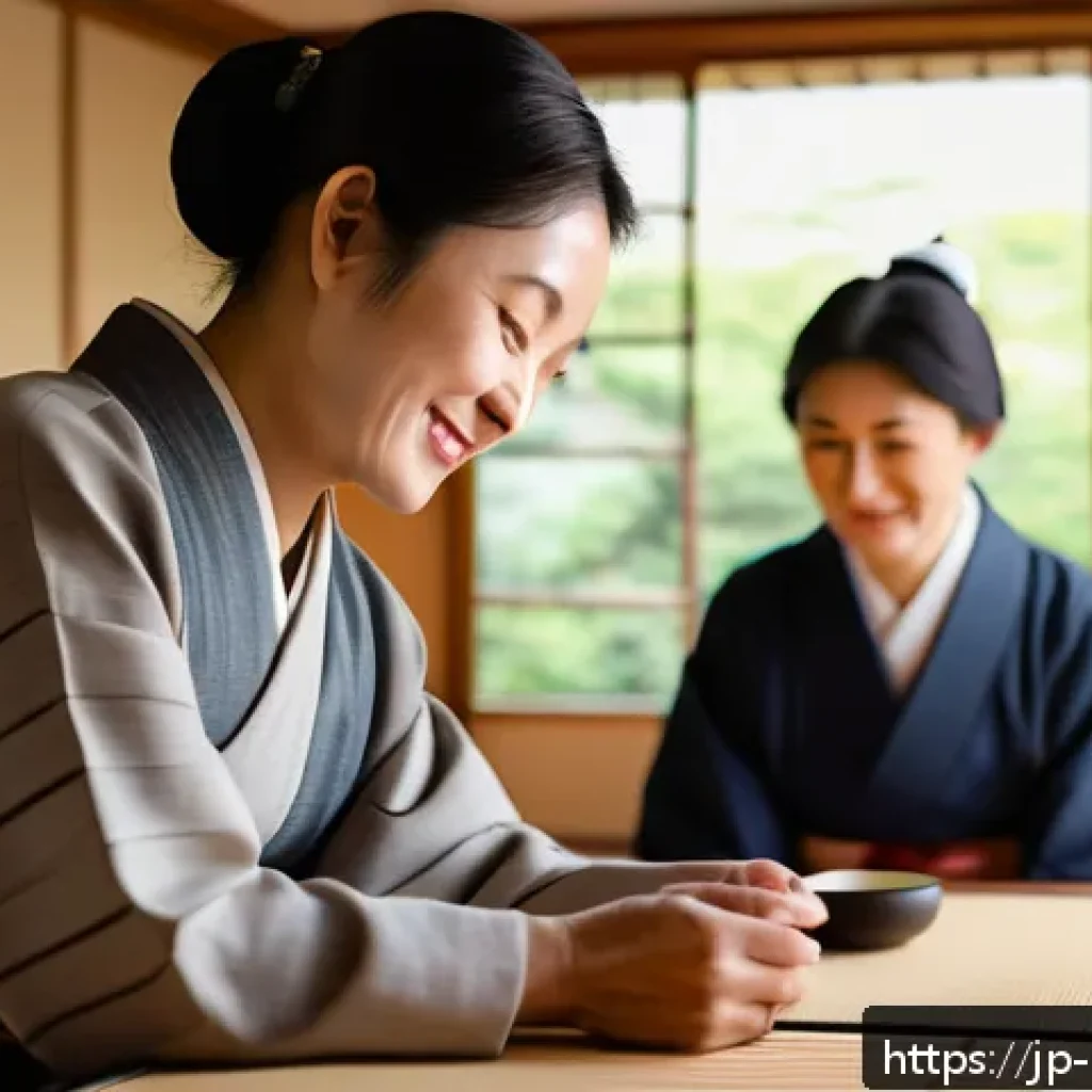 생활가사도우미로 성공하기 위한 필수 자질 - A compassionate Japanese home care helper attentively reading the subtle facial expressions of an el...