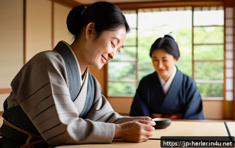 생활가사도우미로 성공하기 위한 필수 자질 - A compassionate Japanese home care helper attentively reading the subtle facial expressions of an el...